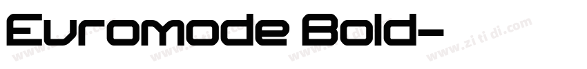 Euromode Bold字体转换